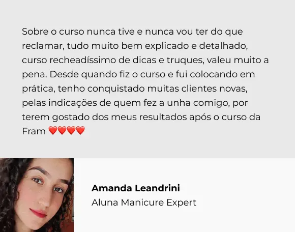 Depoimento Amanda Leandrini